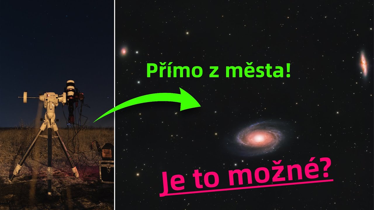 Jde fotit GALAXIE přímo z Prahy? Zkusme to! 😉