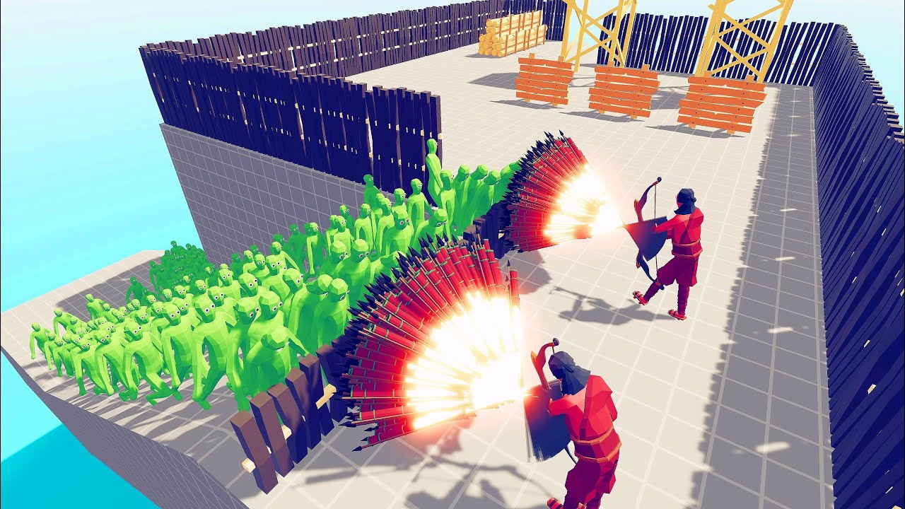 Zombie 200 Units vs God Units - Totally Accurate Battle Simulator TABS