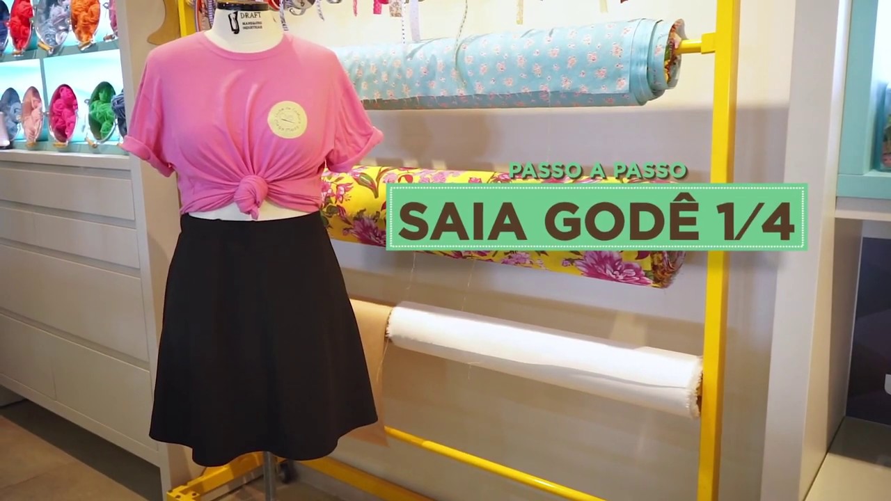 Faça Você Mesmo - Tutorial de Saia Godê 1/4