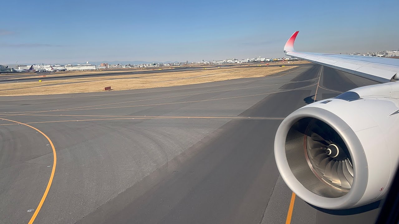 JAL A350-900 Start-up, Taxi, and Takeoff from Tokyo Haneda
