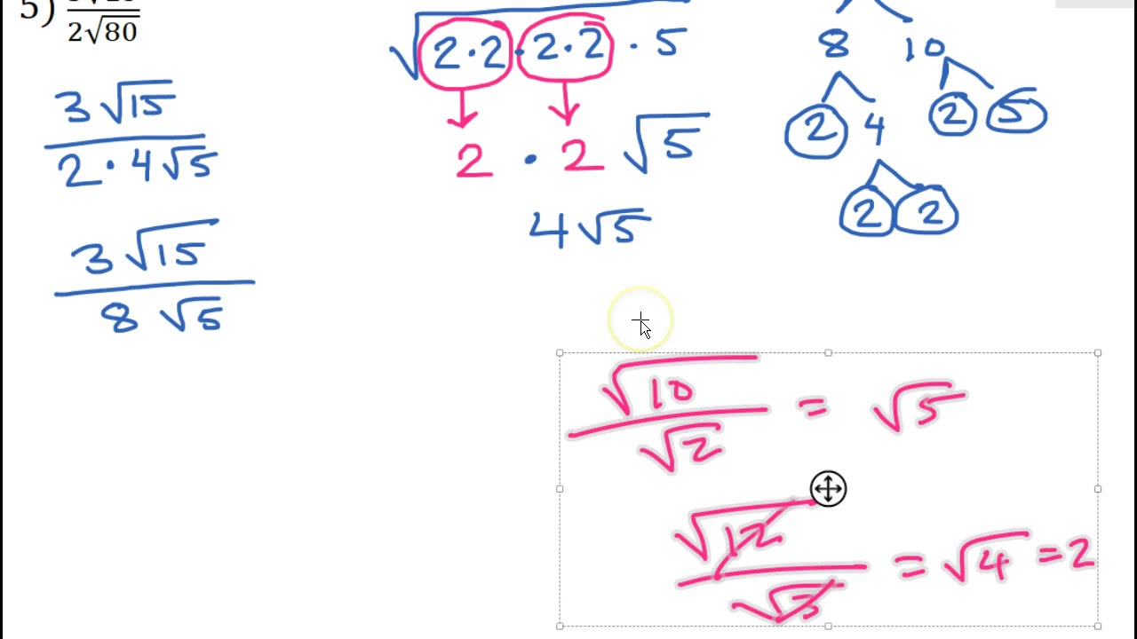 Simplifying Radical Expressions by Rationalizing the Denominator