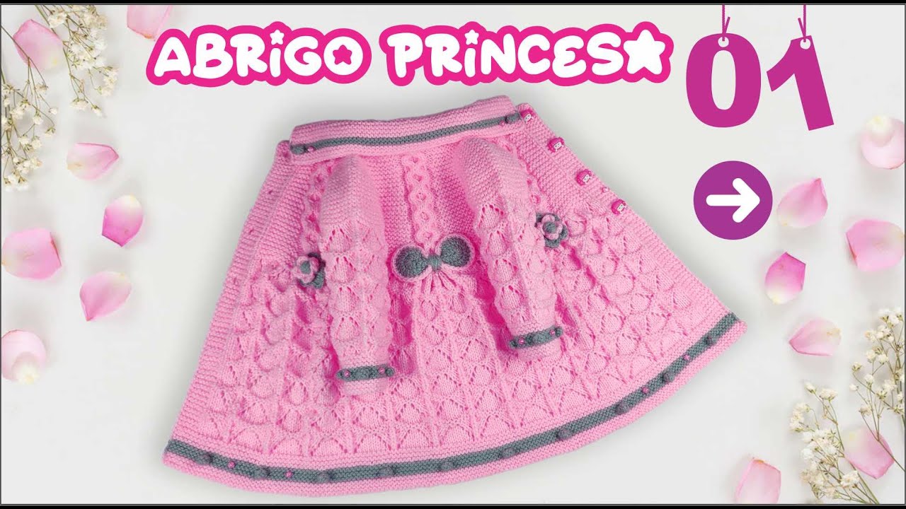 ABRIGO PRINCESA muy fácil de tejer | Paso a Paso ✅
