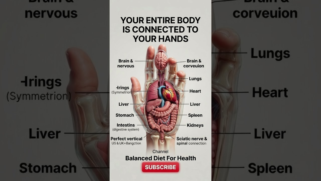 Your Hands Are Connected to EVERY Organ – Mind-Blowing Reflexology Map!