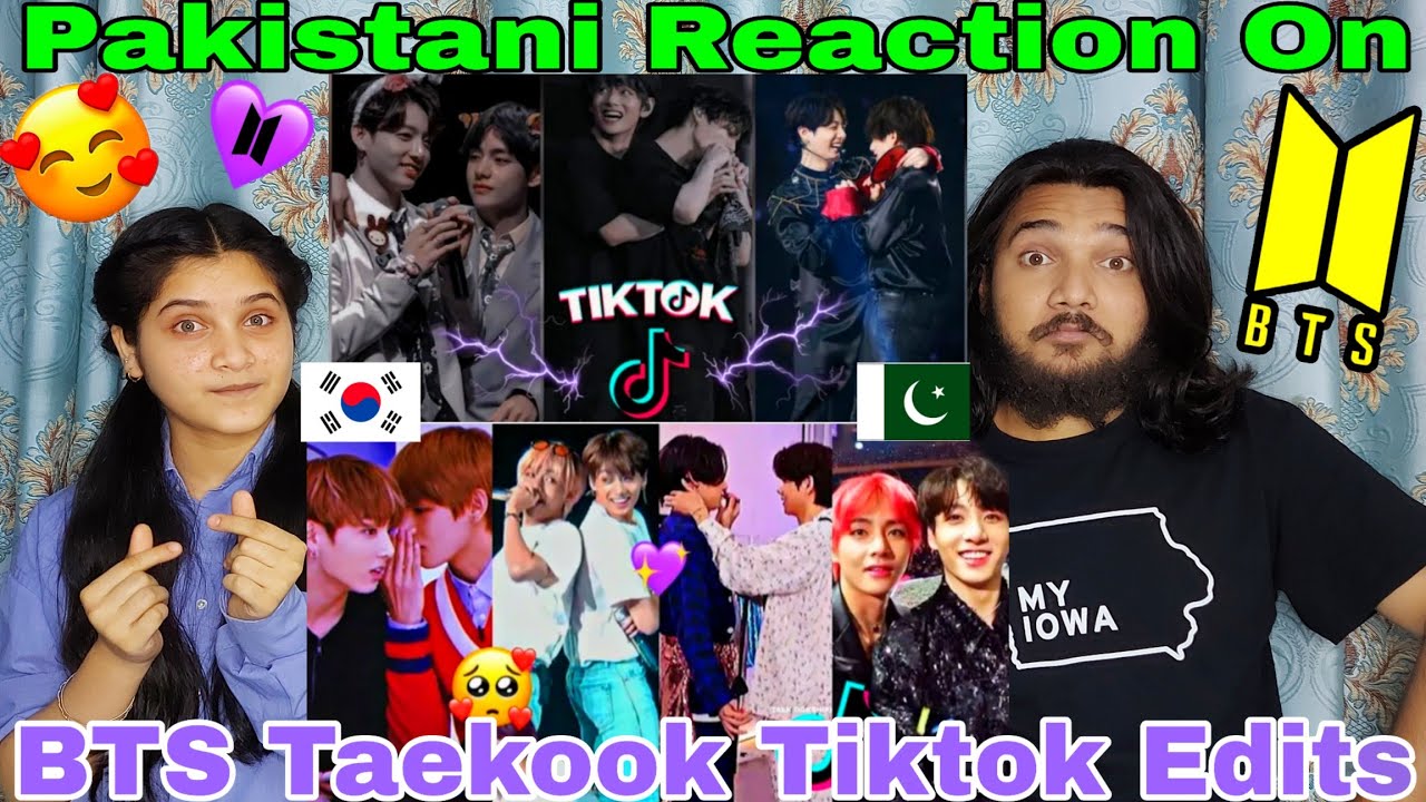 Pakistani Reaction on BTS Taekook TikTok Edits |Kim Taehyung| BTS | BTS Tiktok Edits |Reaction Bazar