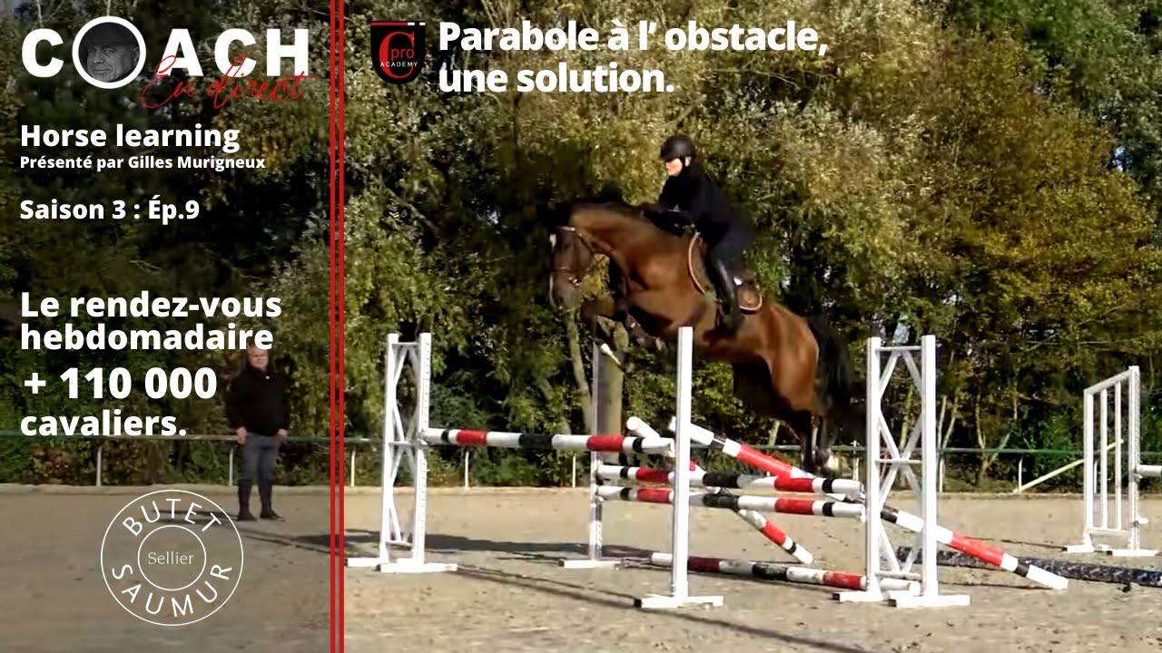 COACH EN DIRECT Améliorer la parabole à l'obstacle. Un exercice très utile.
