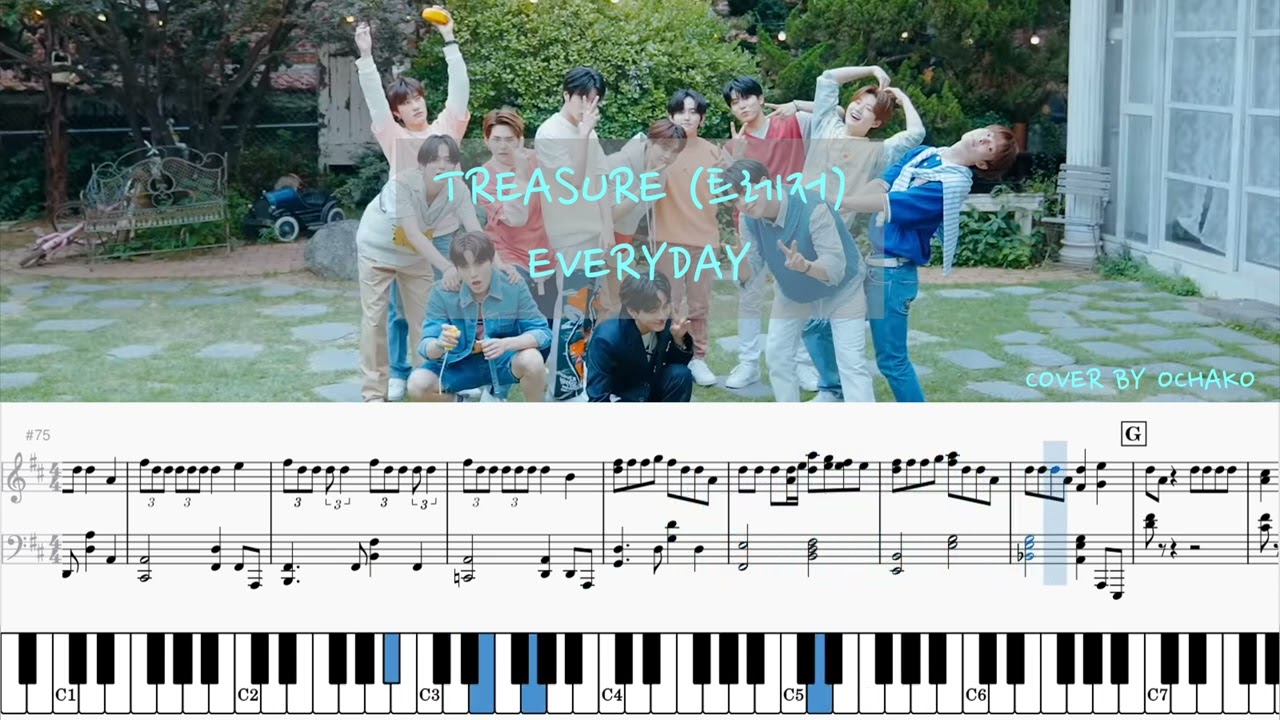 TREASURE (트레저/トレジャー) - 'EVERYDAY' Piano Cover 🎼💎