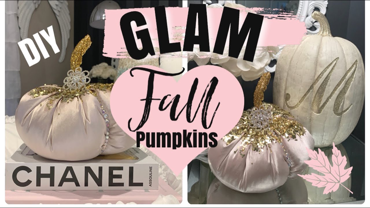 DIY GLAM PUMPKINS | GLAM FALL DECOR | CHELLESGLAMHOME