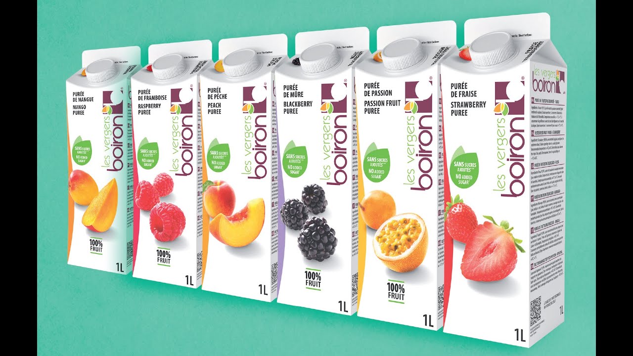 [Les vergers Boiron ambient purees range], for restaurateurs, the best of fruit with simplicity !