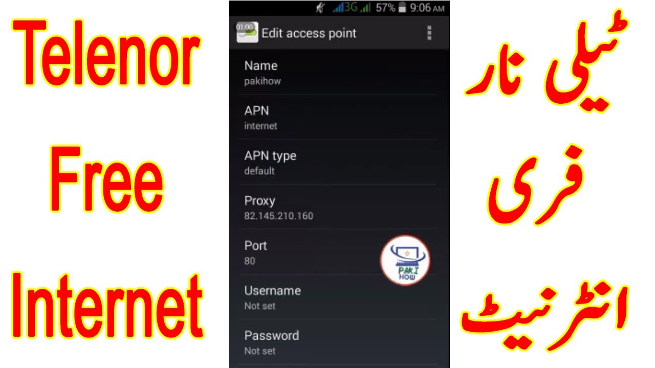 Telenor Free Internet 2017 Life Time Trick By Pakihow