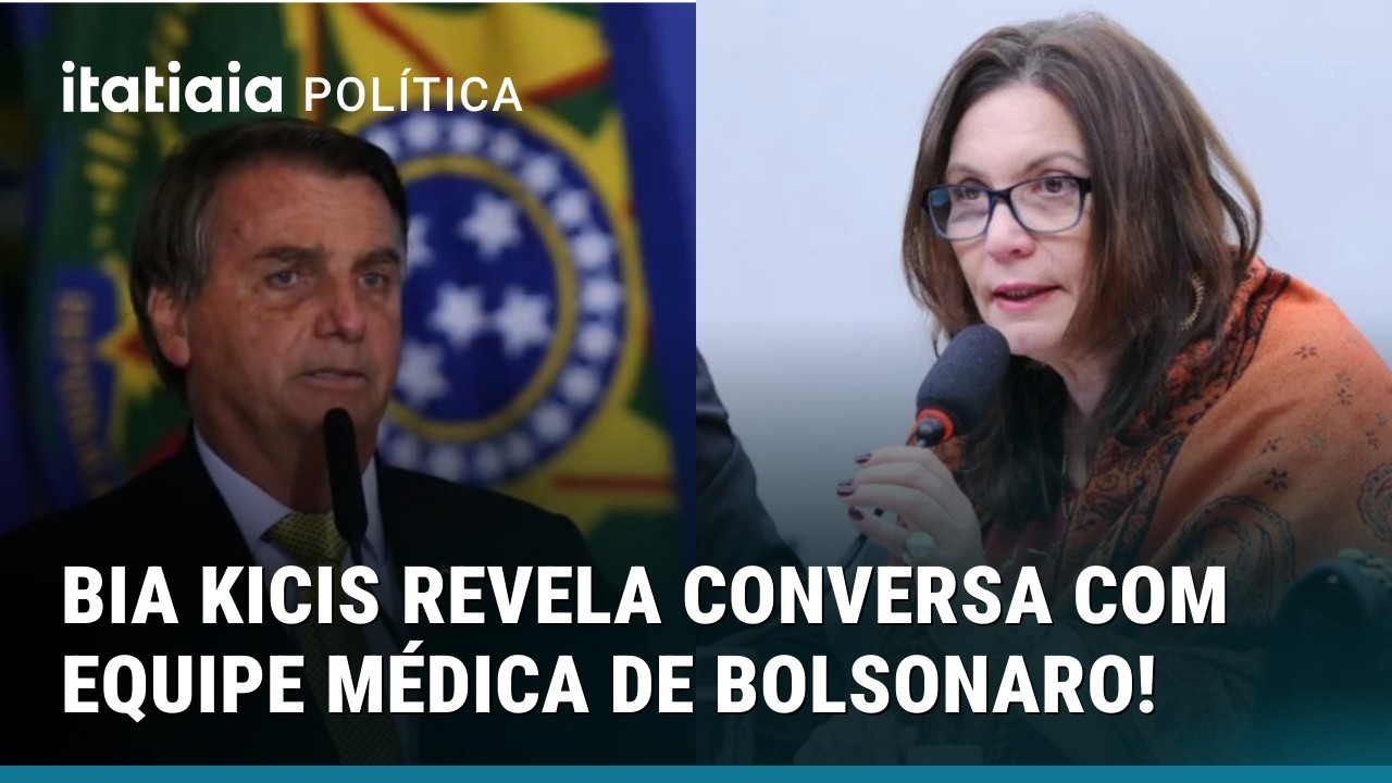 BIA KICIS CONVERSA COM EQUIPE MÉDICA DE BOLSONARO E AFIRMA QUE ELE ESTÁ 