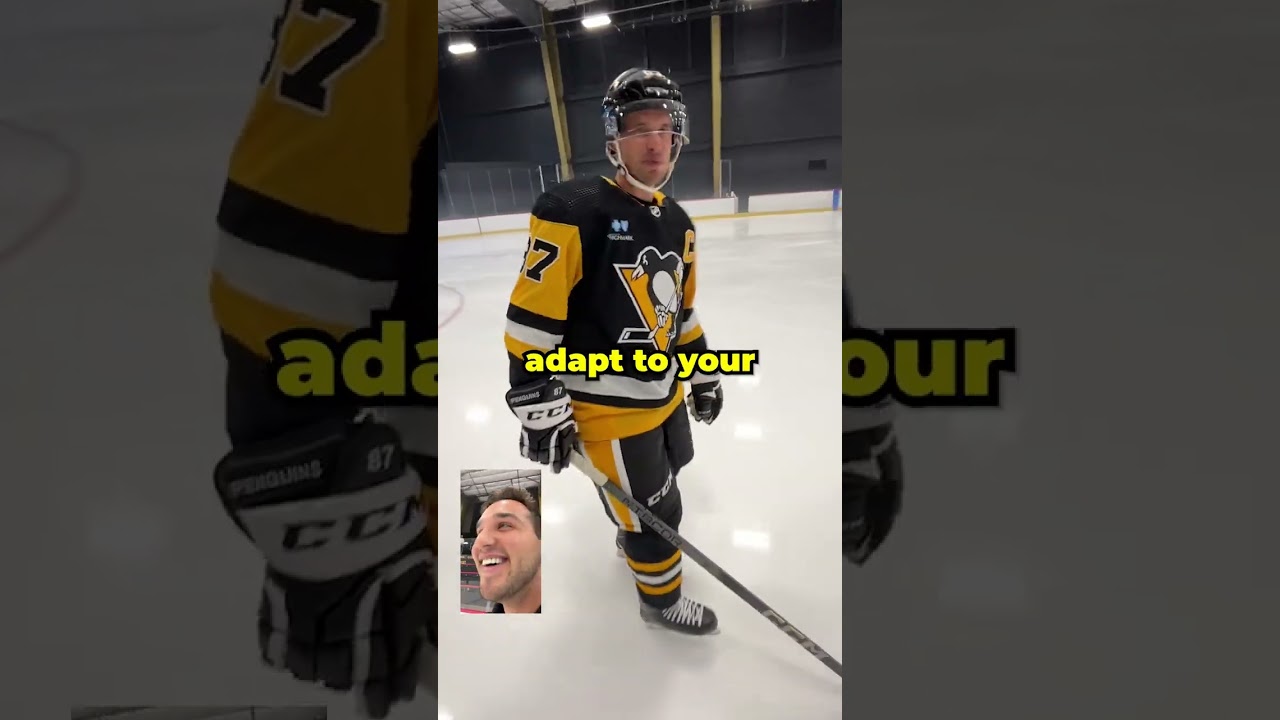 Skating a lap with the legendary Sidney Crosby of the Pittsburgh Penguins