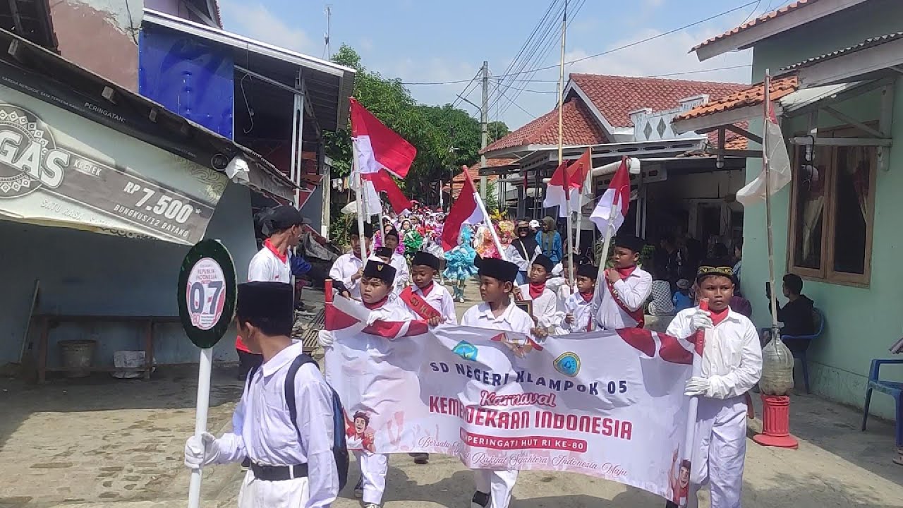 Pawai HUT RI Ke 80 SDN Klampok 05