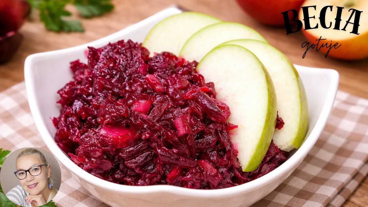 Buraczki do obiadu z 🍏 jabłkiem 🍏. Smaczne, sprawdzone, zdrowe.
