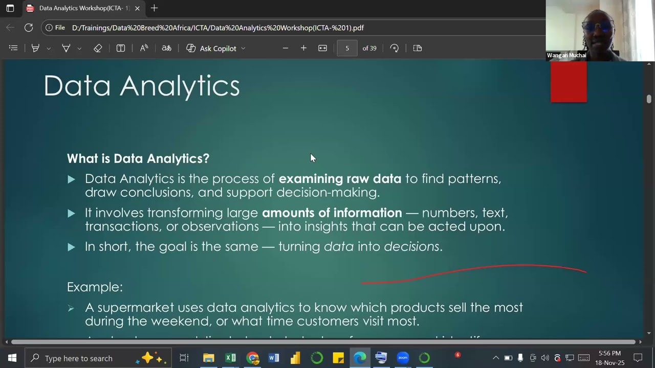 Data Breed Africa x ICTA Data Analytics Training - Day 1