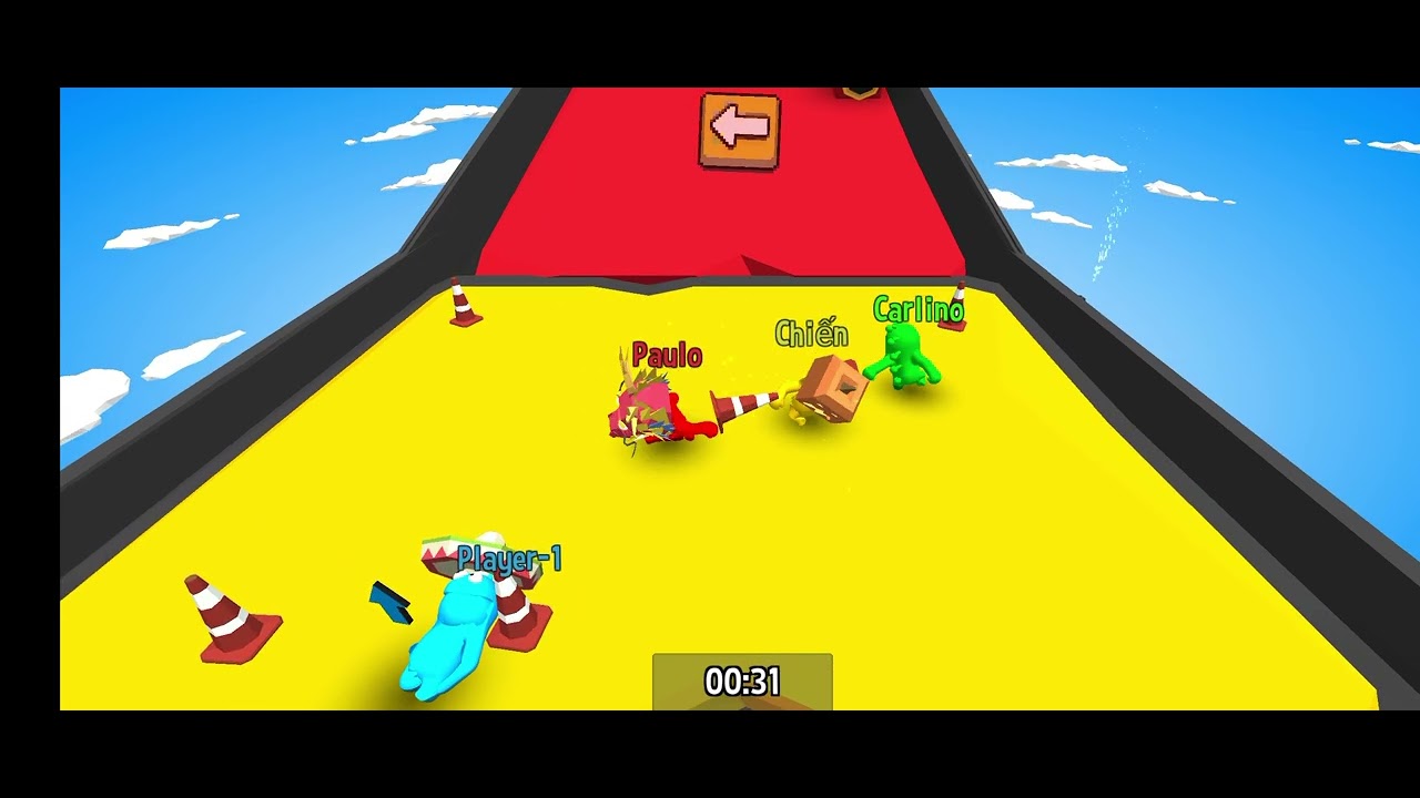Jugando catch party 1234  minigames