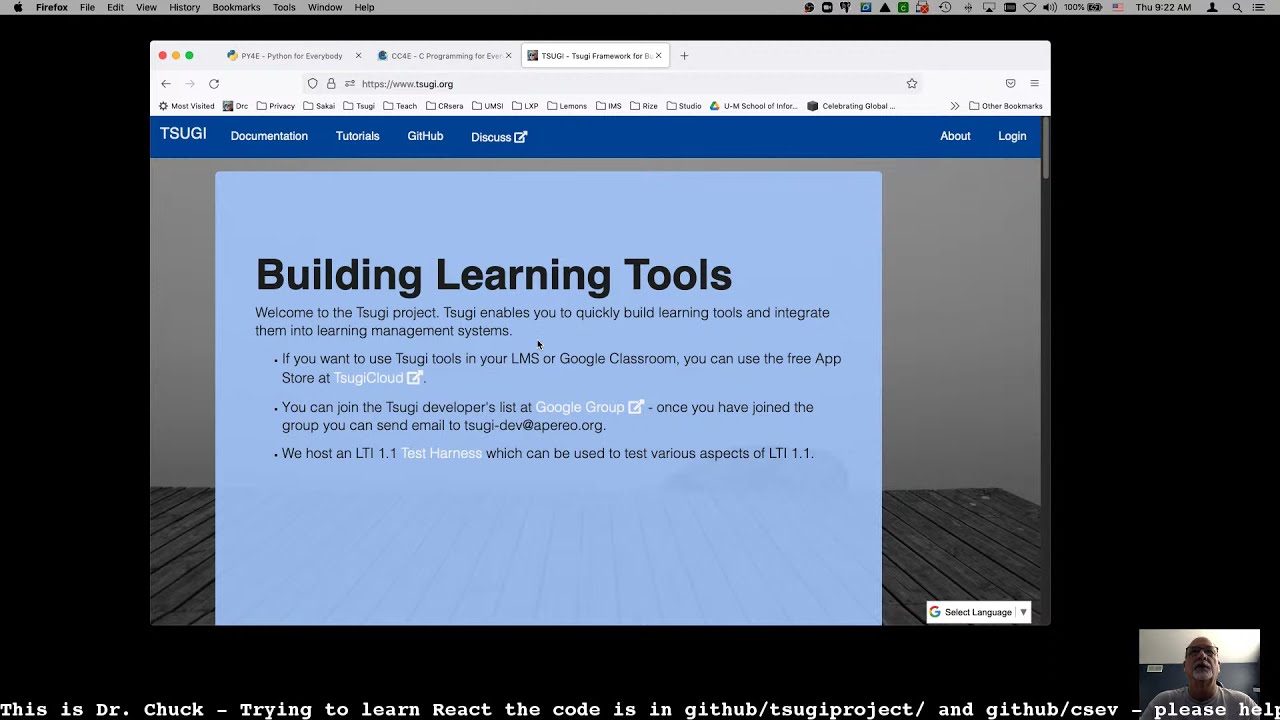 Chuck Severance Live Coding