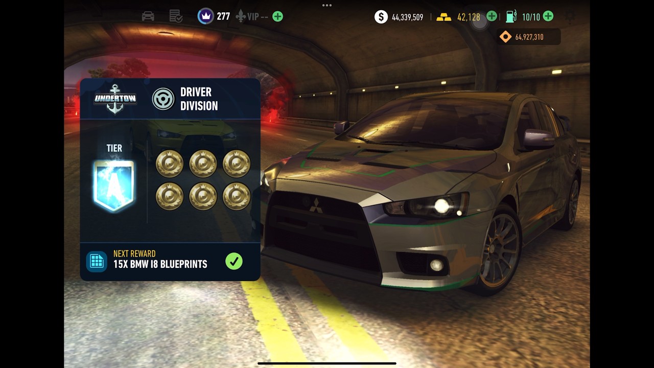 PR700 Mitsubishi Lancer Evolution X | driver | UGR - undertow | NFSNL | Tier A to S