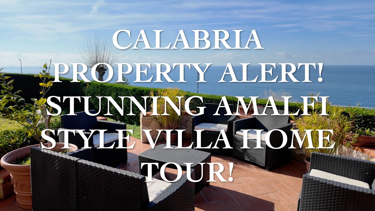 Calabria Property Alert! Stunning Amalfi Style Villa Home Tour!