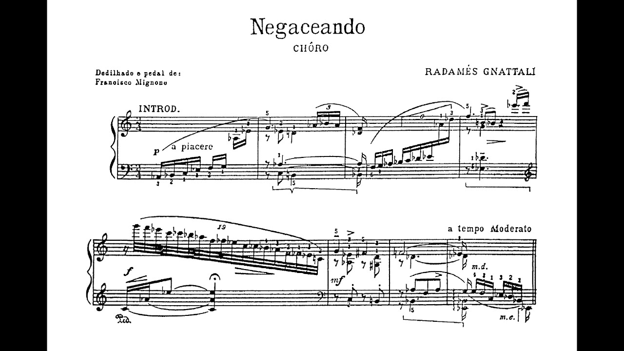 Radamés Gnattali - Negaceando (Marco Bernardo, piano)