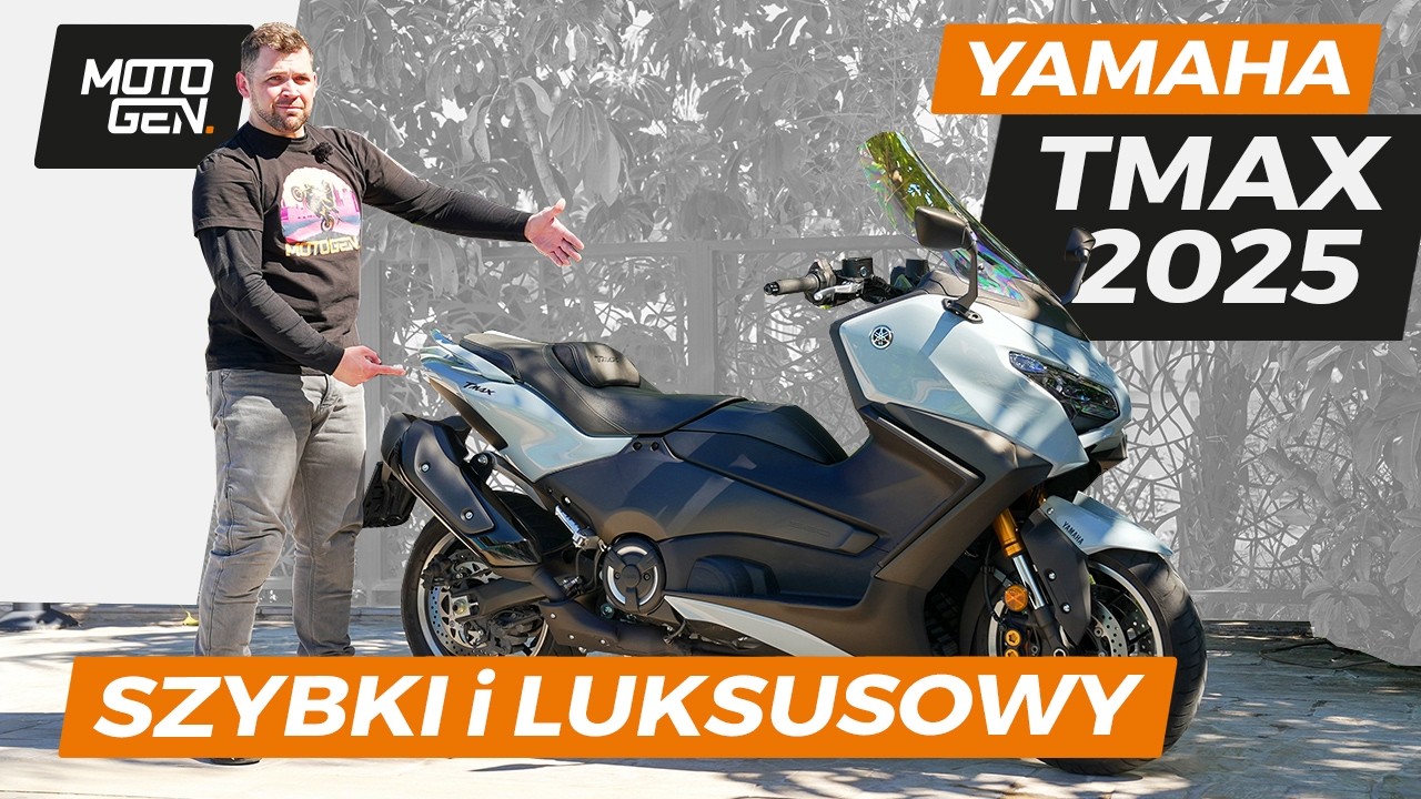 Yamaha TMAX Tech Max 2025 - jazda premierowa! Co nowego? Jaki jest luksusowo szybki maxi skuter?