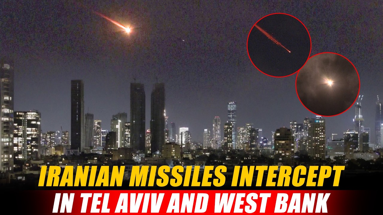 LIVE: Israel&rsquo;s defense systems intercept Iranian Missiles over Tel Aviv and West Bank
