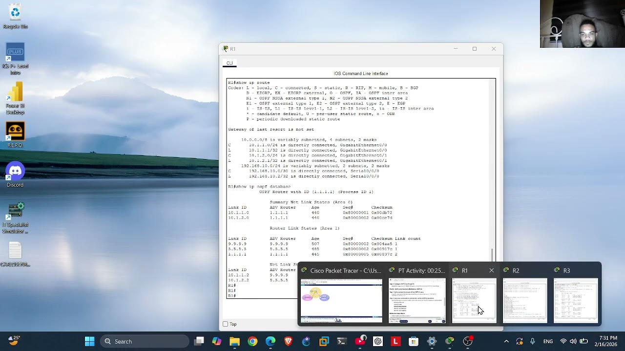 6.2.1 Packet tracert implement multitarea ospfv2