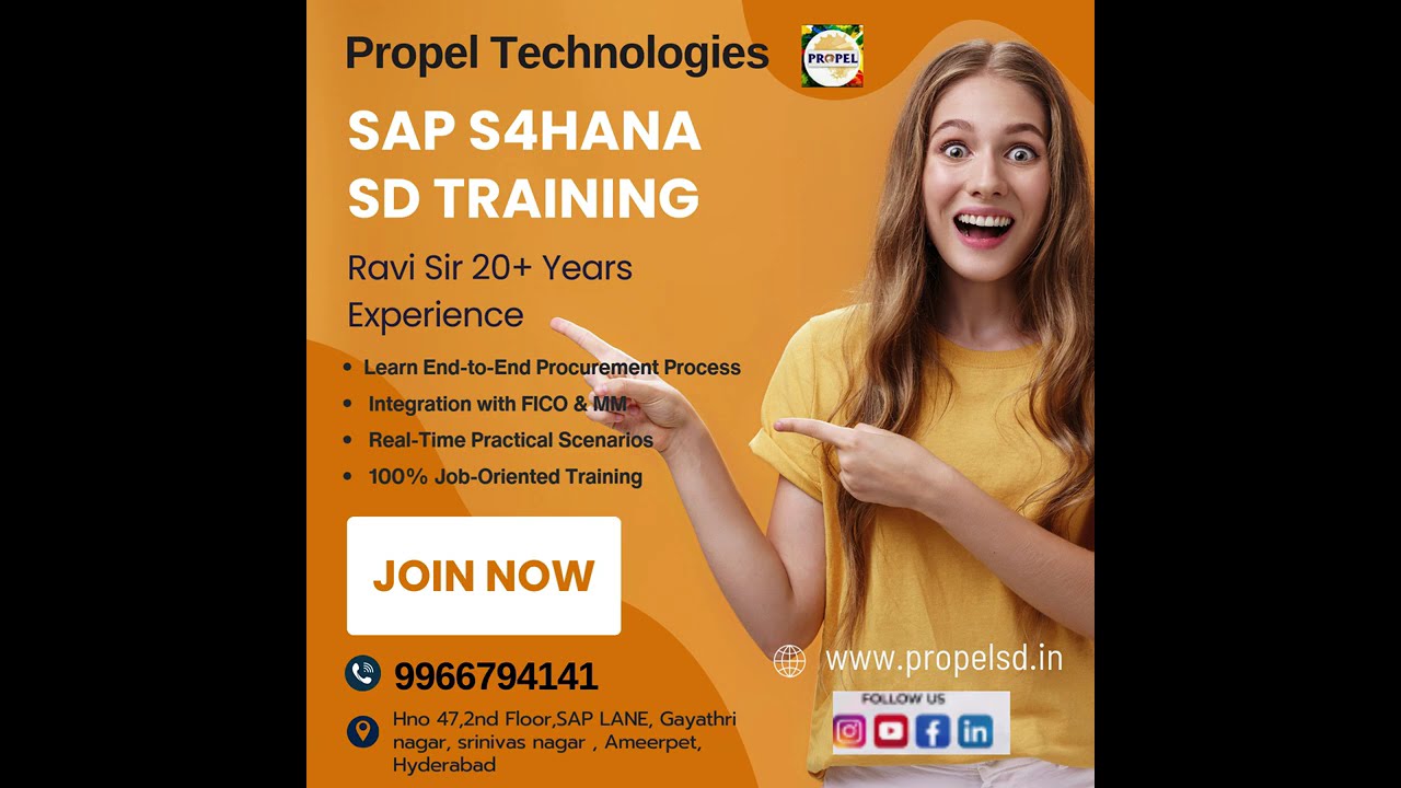 🚀 Master SAP Sales & Distribution (SD) with industry experts!#propelsap