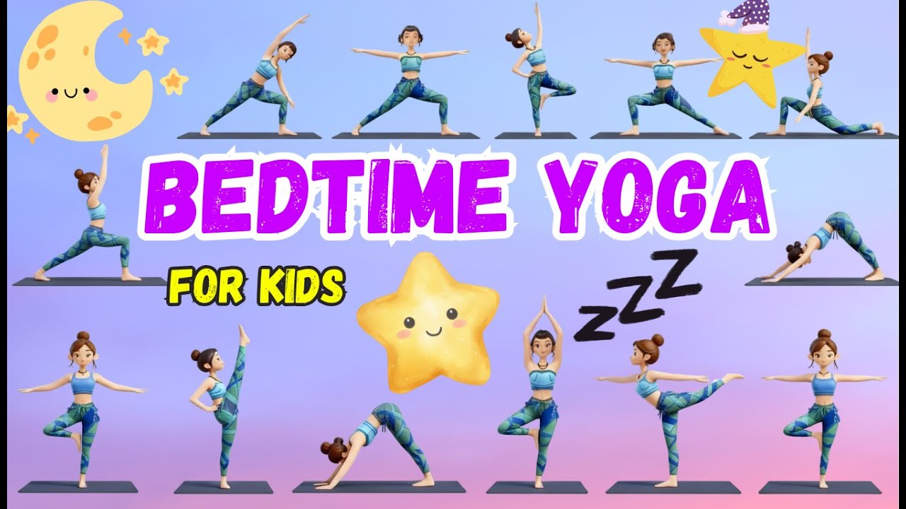 8 Minute Bedtime Yoga for Kids | Calming Evening Routine for Better Sleep