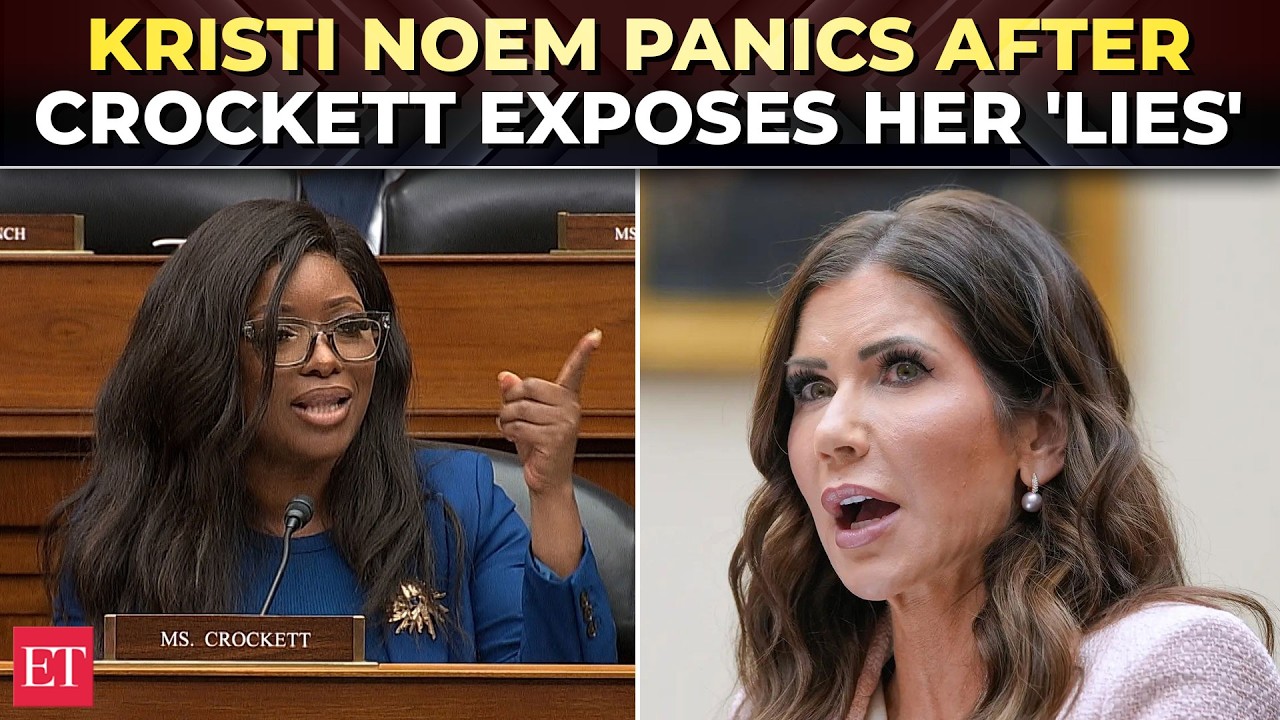 'Do you have a law degree?': Rep. Crockett TORCHES Kristi Noem over ICE raids and detention centres