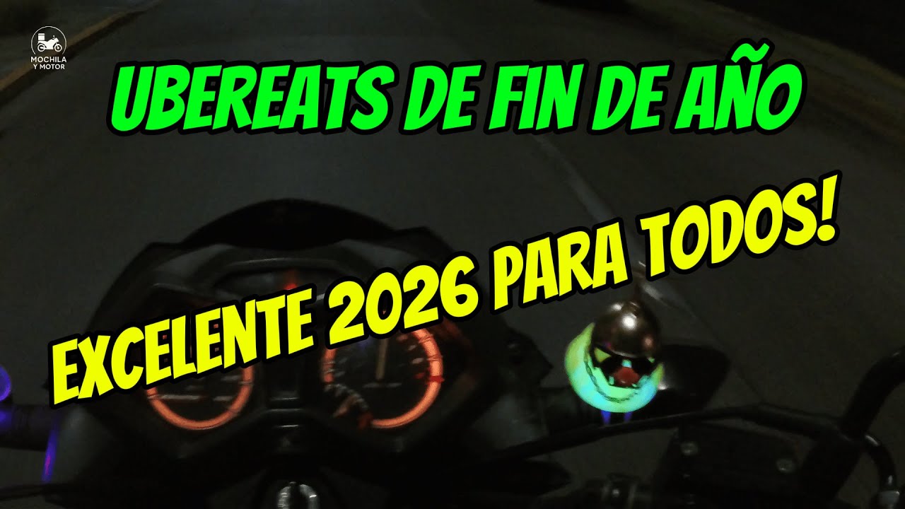 Hay pedidos en año nuevo? Último Ubereats del 2025
