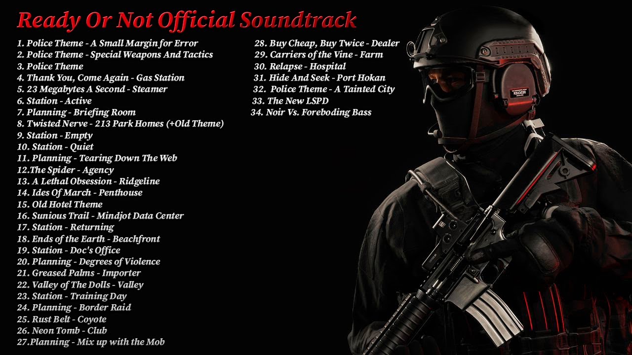 Ready Or Not Official Soundtrack Playlist (Timecodes in the Description)