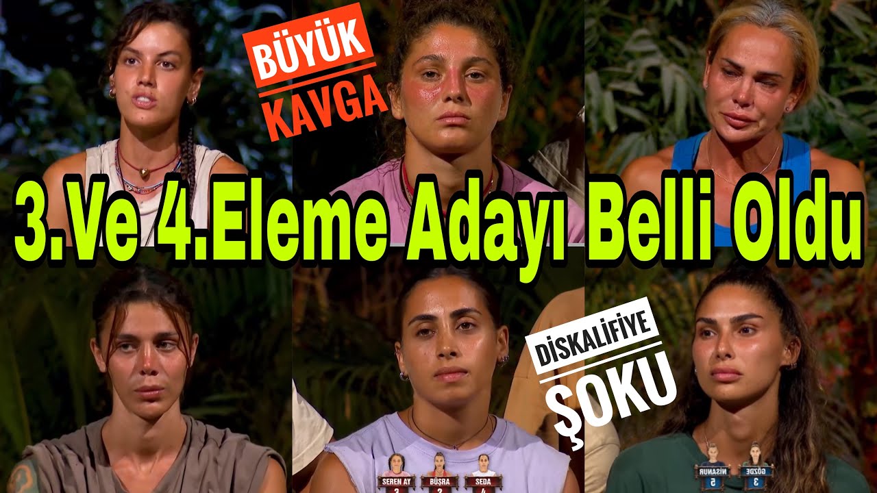 Survivorda 3. Ve 4. Eleme Adayları Belli Oldu Büyük Kavga 3. Dokunulmazlığı Kazanan Takım