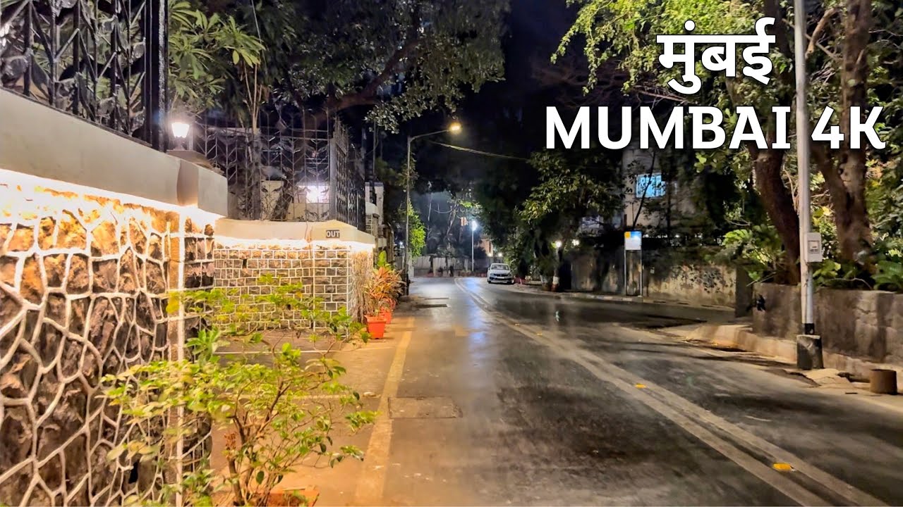 MUMBAI&rsquo;S Billionaire&rsquo;s Row - Altamount Road Night Walk &bull; INDIA&rsquo;S Most Expensive Street Walk in 4K 