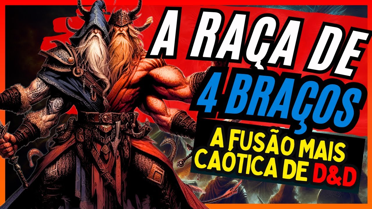 Geminar: A Raça Mais CAÓTICA de D&D | 4 Braços, 2 Cabeças em 1 Corpo