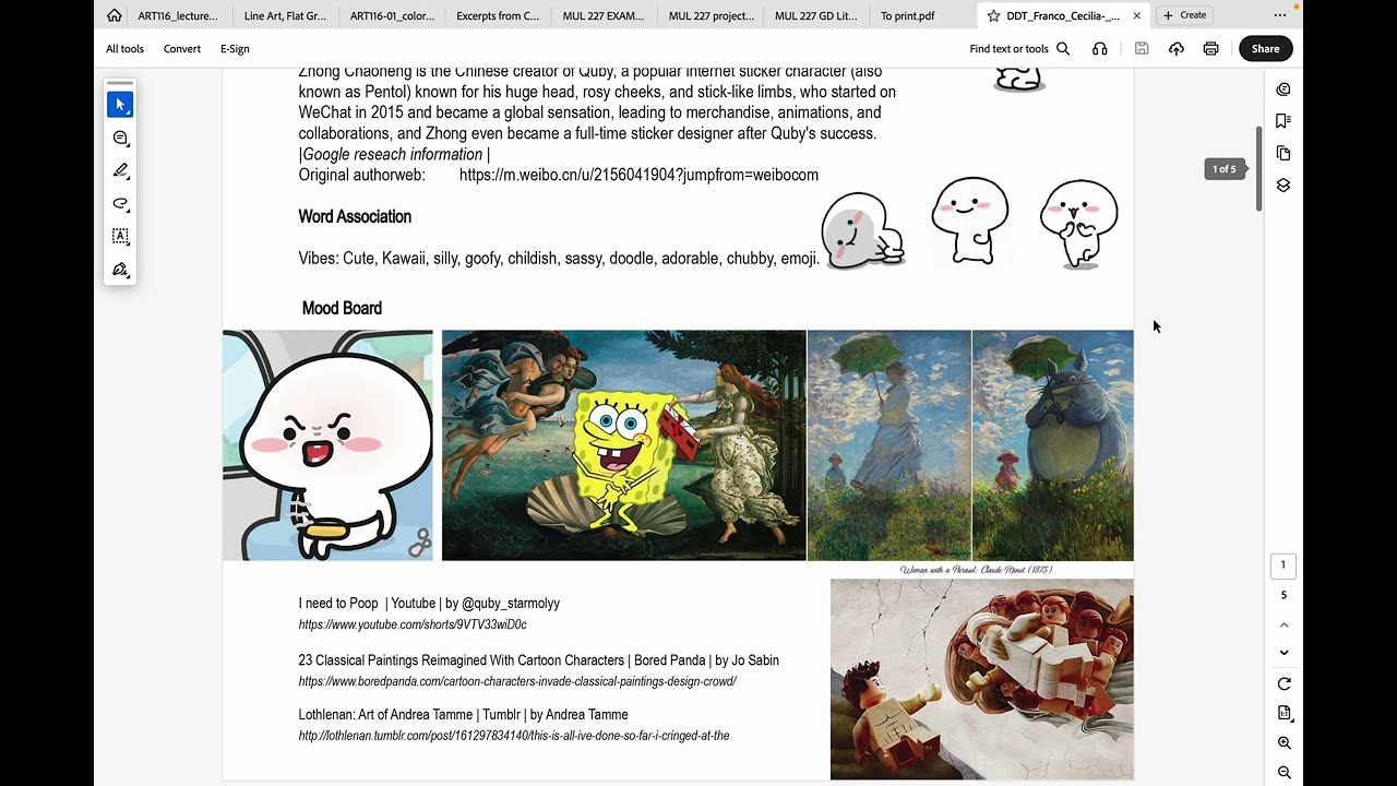 Project 1 - Quby in famous paintings