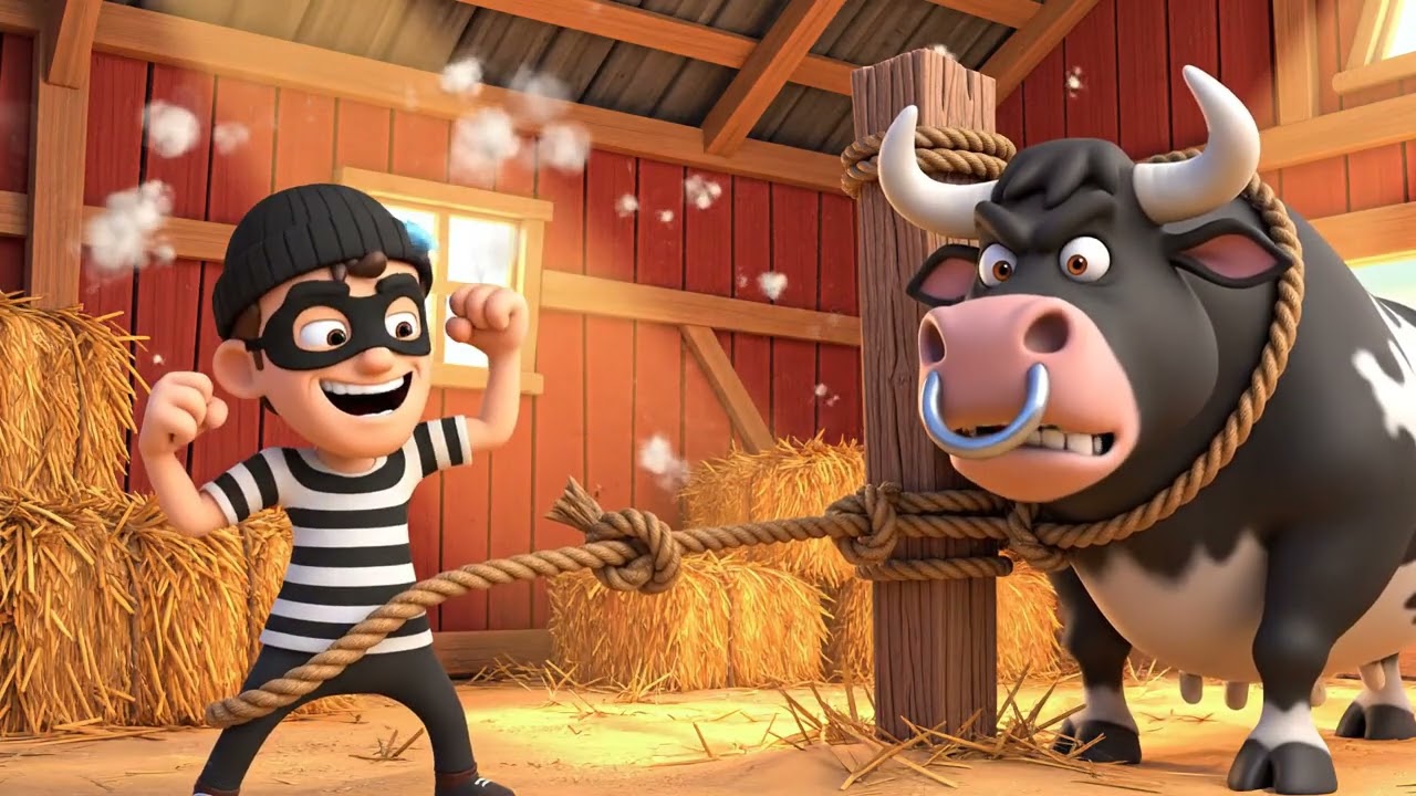 Thief in Old MacDonald's Farm!🐥 EP-5 | Funny Farm Cartoon for Kids | Sneaky Thief & Surprise Chicks🐣