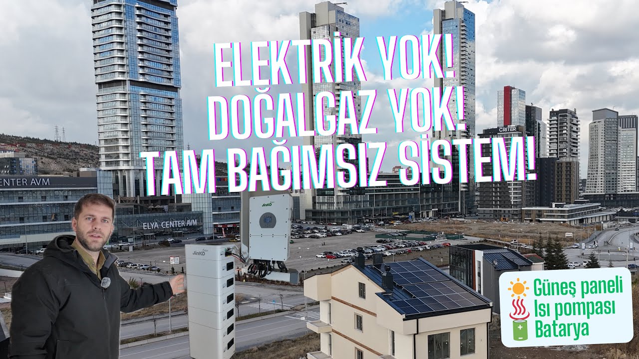 Çankaya’nın Ortasında DOĞAL GAZ YOK, ELEKTRİK YOK! 500 m² Ev Tamamen Güneş + Isı Pompası