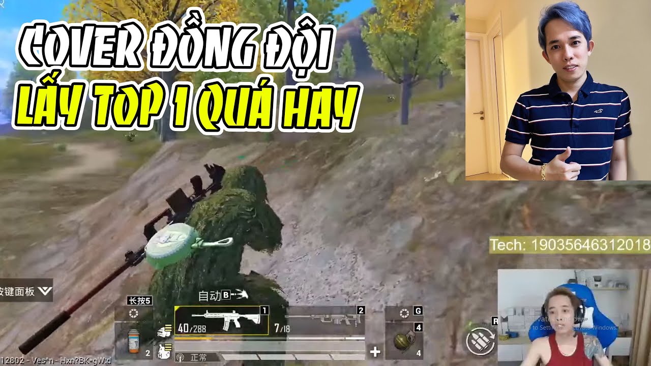 Nam Blue | COVER ĐỒNG ĐỘI - ANH EM LẤY TOP 1 CỰC MÃN NHÃN | PUBG Mobile
