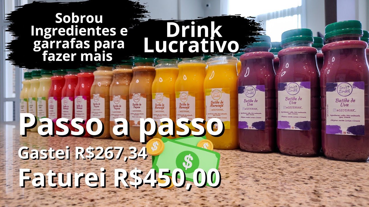 Como fazer Drinks e Batidas e o que precisa para fazer! #drinks #empreendedorismo #2025