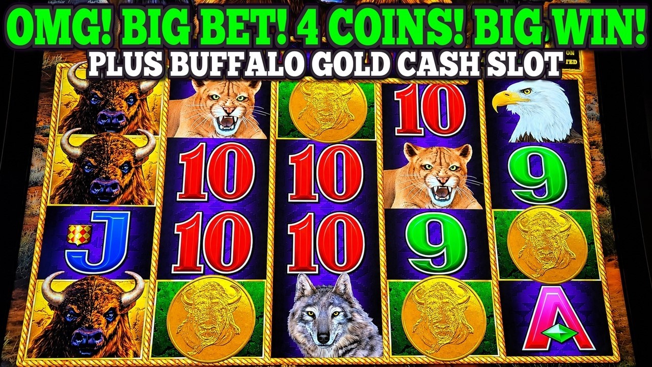О БОЖЕ! КРУПНАЯ СТАВКА! КРУПНЫЙ ВЫИГРЫШ! БОНУС 4 МОНЕТЫ В СЛОТЕ BUFFALO LINK | СЛОТ BUFFALO GOLD ...