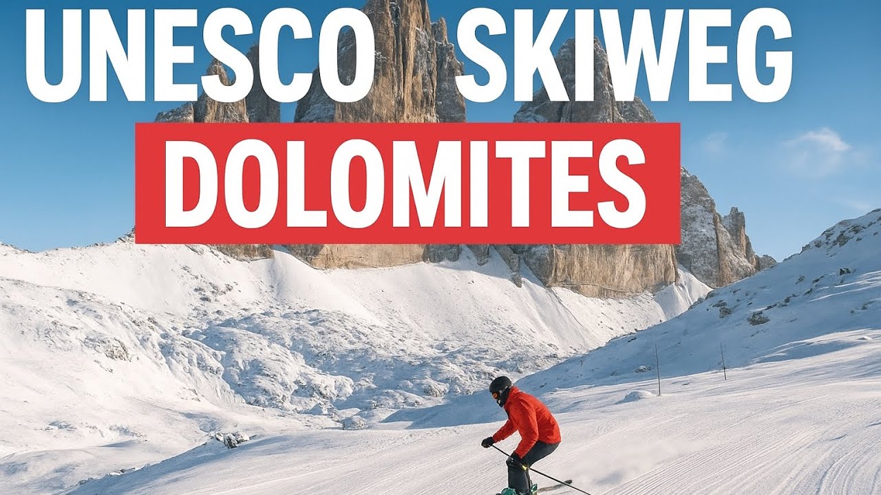 Skiing the Dolomites at 3 Zinnen | Epic UNESCO Trail in Italy’s Alps 🇮🇹❄️