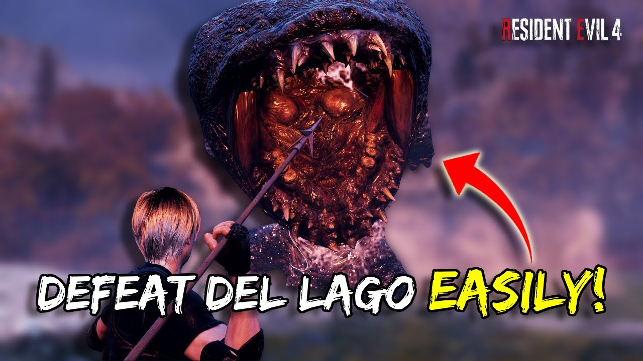 How to EASILY Defeat Del Lago in Resident Evil 4 - With Commentary | Professional - No Damage