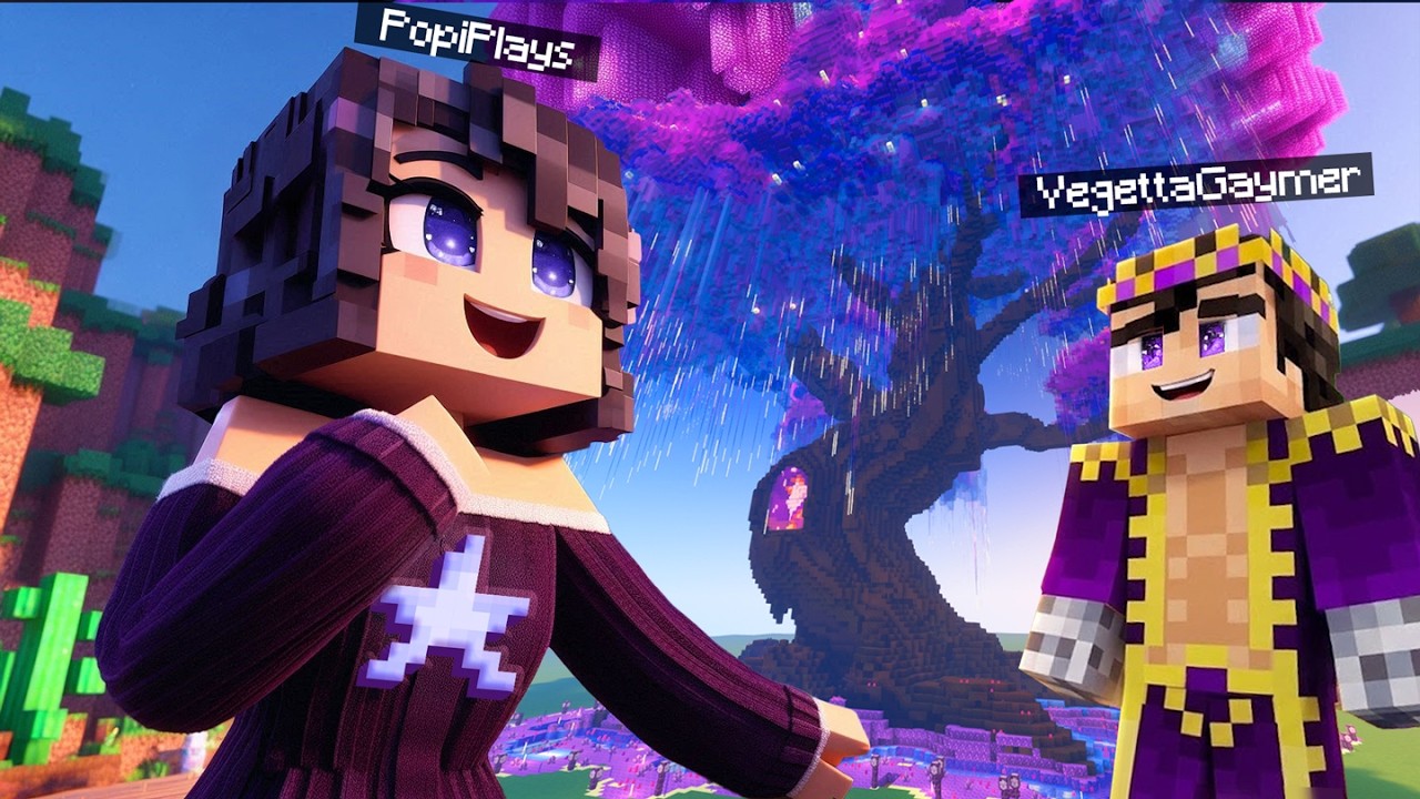 *ASÍ* Construí el ÁRBOL para VEGETTA777 en #DIOSESMC | Minecraft Survival con Suscriptores