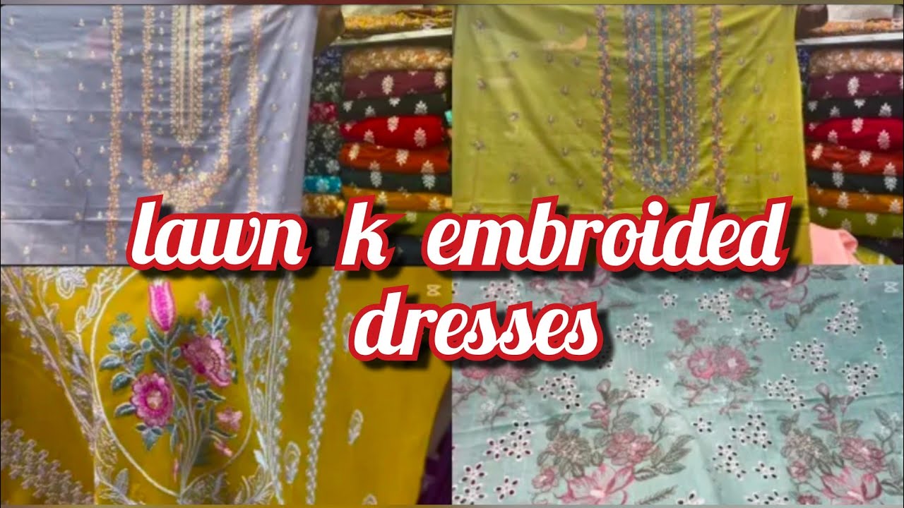 Lawn with embroidery saddar bazar Peshawar @saimazvlog 