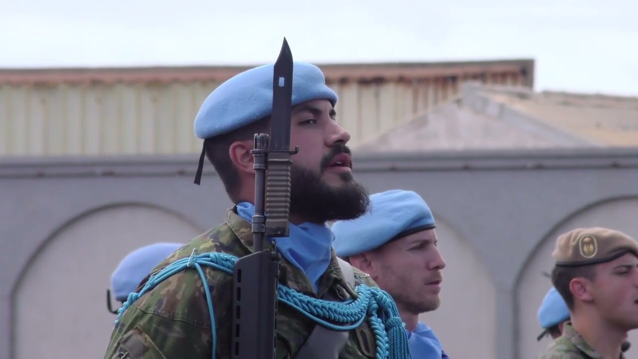 Una parada militar despide al contingente Libre Hidalgo XLIII antes de su salida al Líbano