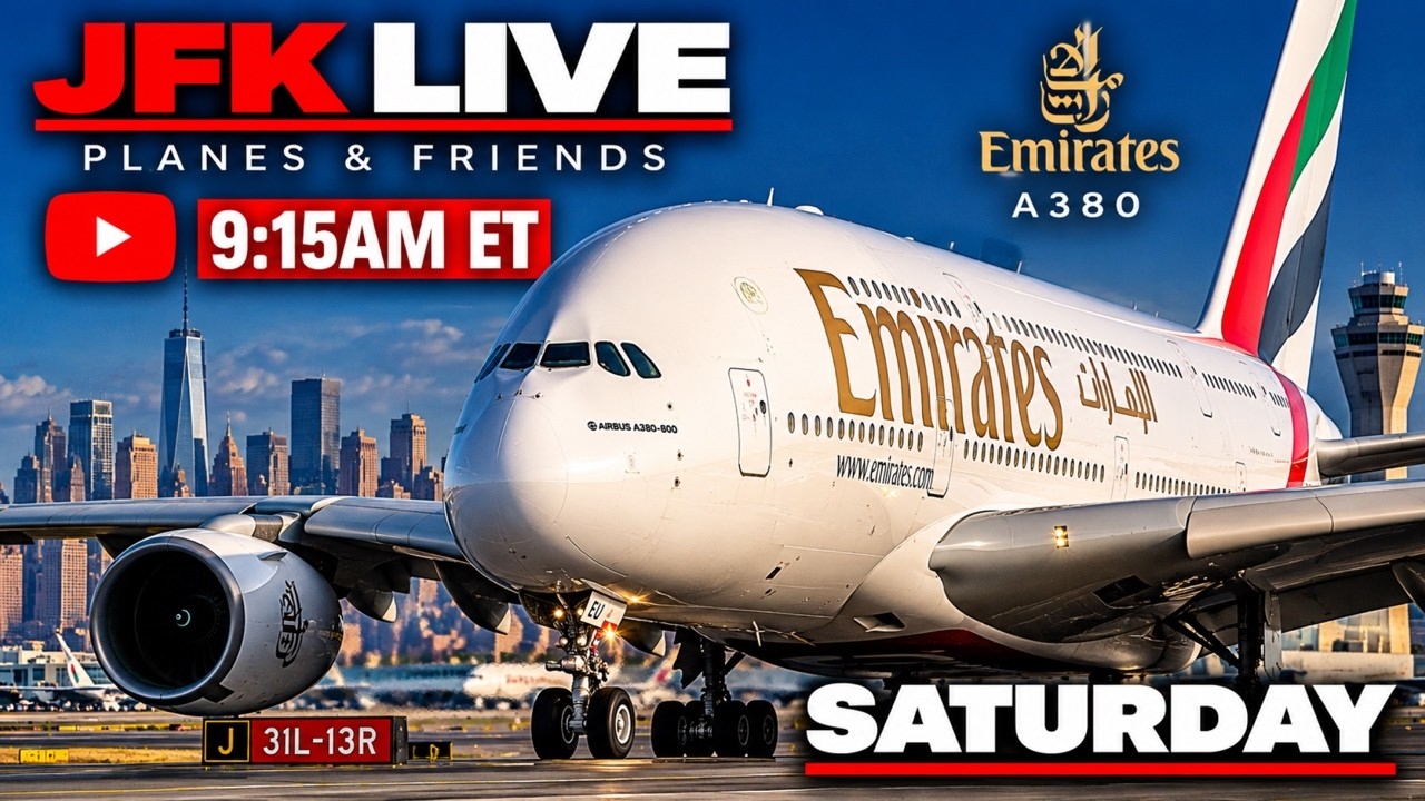 🔴 NEW YORK JFK UN WEEK | AVIATION ACTION LIVE | A380, B747, B777 | AIRPORT LIVE NONSTOP ACTION