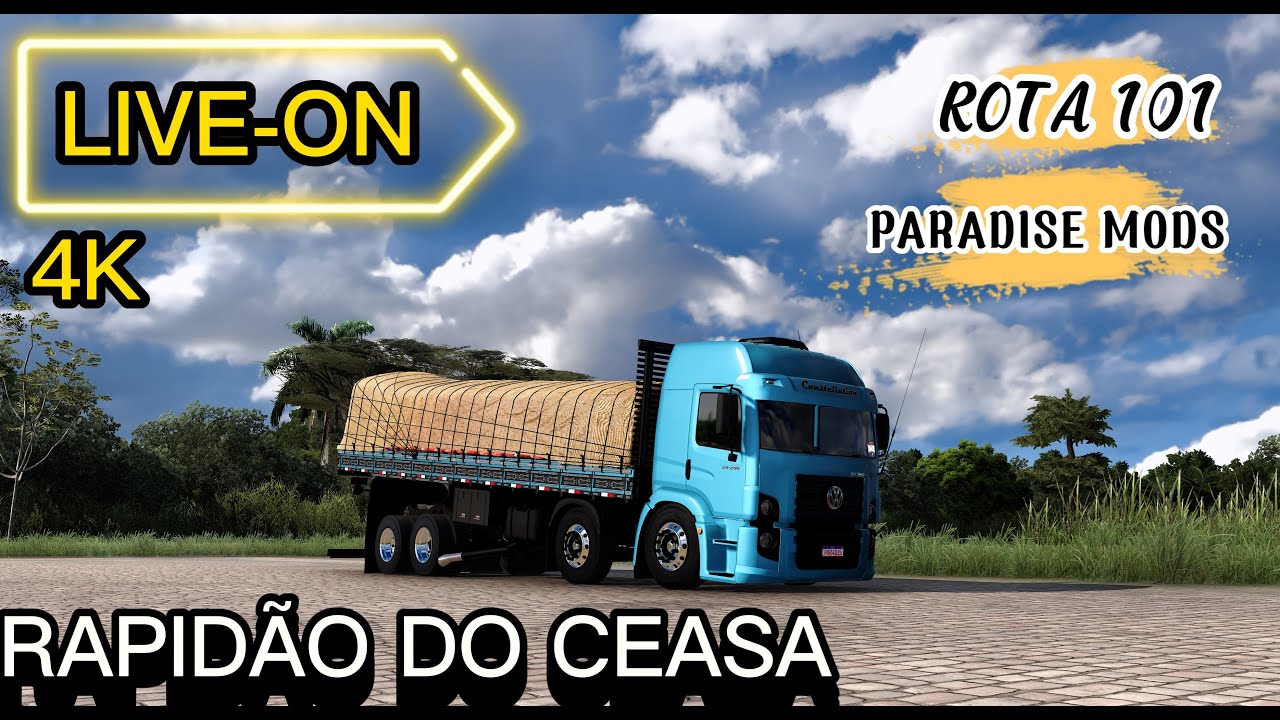 LIVE - ROTAS 101 - PARADISE MODS | Euro truck Simulator 2 1.58  #ETS2 #EUROTRUCK2