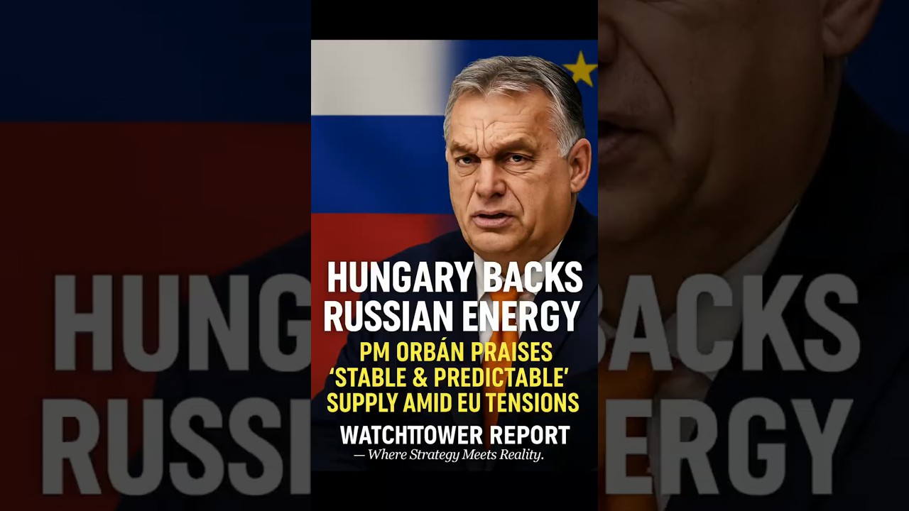 Hungary Backs Russian Energy | PM Orb&aacute;n Praises &ldquo;Stable & Predictable&rdquo; Supply Amid EU Tensions