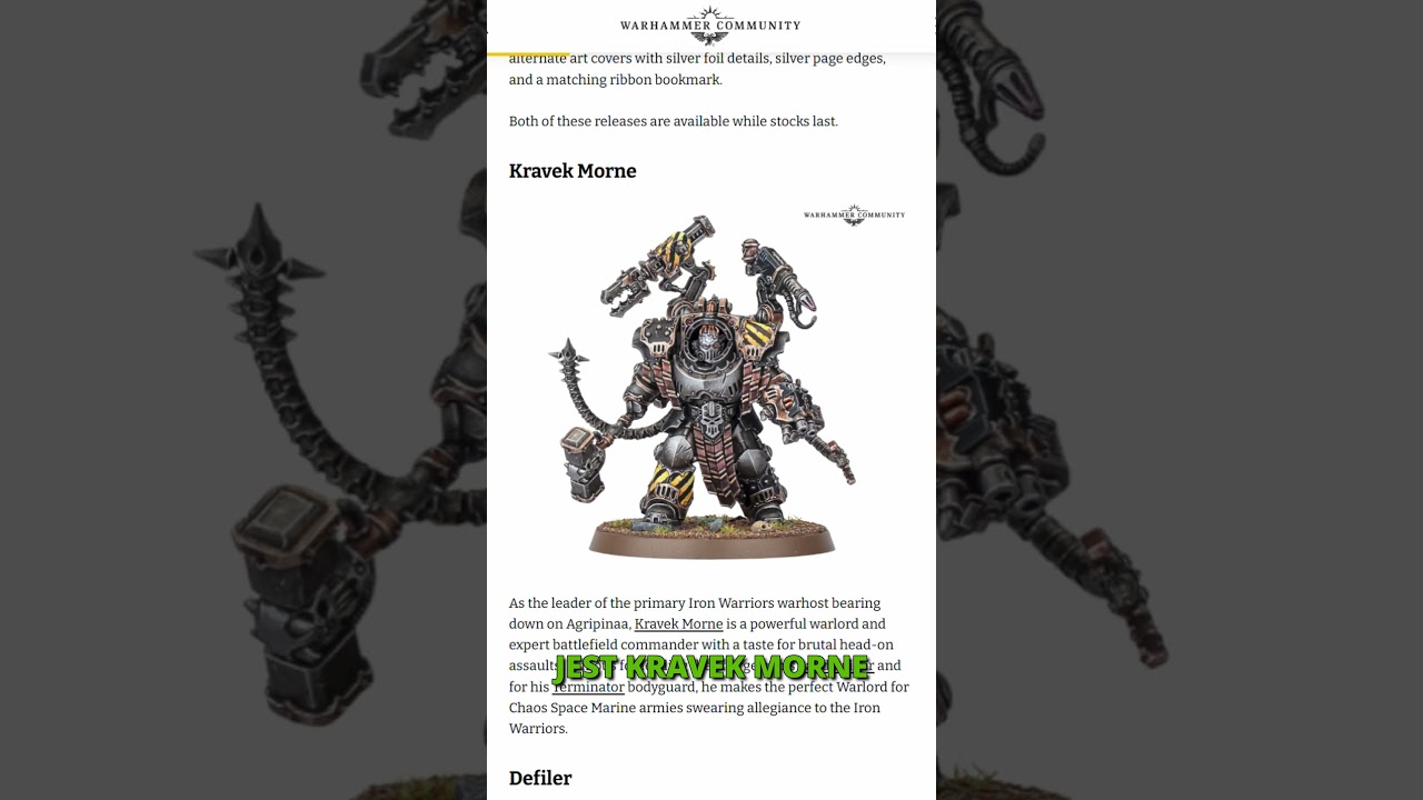 #Warhammer 40.000 - Iron Warriors - Eye of Terror - nowości 04.04.2026