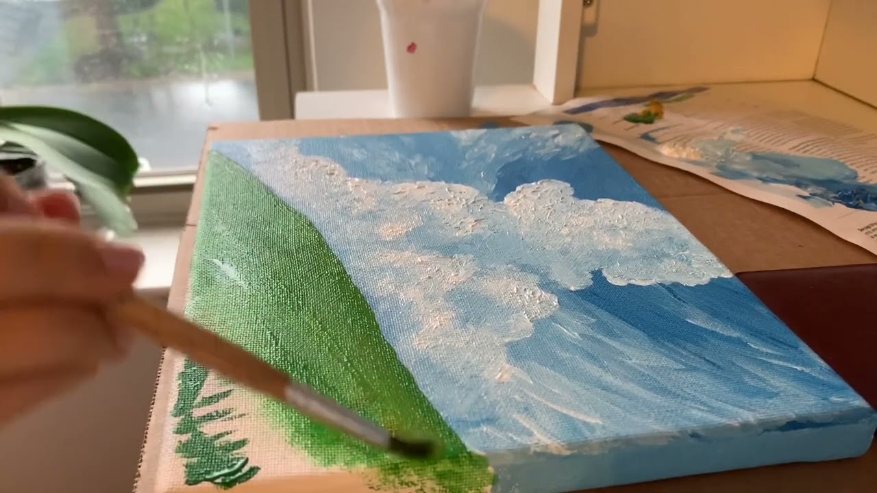 Howl’s Moving Castle Acrylic Painting